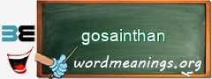 WordMeaning blackboard for gosainthan